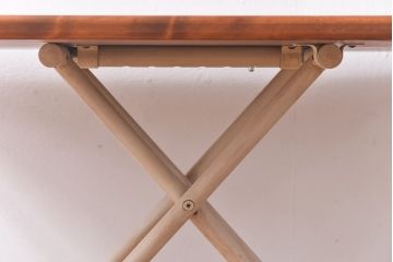 ラフジュ工房オリジナル　ヒノキ材　リフティングテーブル(サイドテーブル、センターテーブル、作業台)(2)