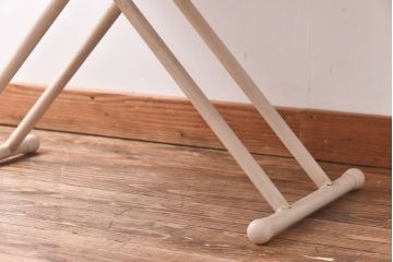 ラフジュ工房オリジナル　ヒノキ材　リフティングテーブル(サイドテーブル、センターテーブル、作業台)(2)