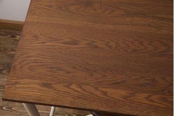 ラフジュ工房オリジナル 8脚格納スツール付きテーブル(ペイント作業台、机)