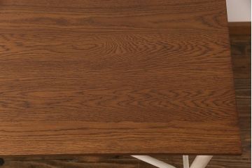 ラフジュ工房オリジナル 8脚格納スツール付きテーブル(ペイント作業台、机)