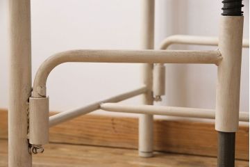 ラフジュ工房オリジナル 8脚格納スツール付きテーブル(ペイント作業台、机)