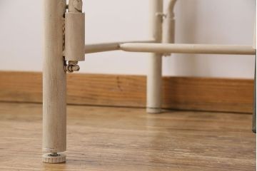 ラフジュ工房オリジナル 8脚格納スツール付きテーブル(ペイント作業台、机)