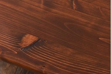 ラフジュ工房オリジナル ヒノキ材 イエローペイントのリフティングテーブル(サイドテーブル、センターテーブル、作業台)(3)