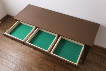 中古　特注品!　maruni(マルニ)　地中海ロイヤルシリーズ　ワイドデスク(ダイニングテーブル)(定価約36万円)