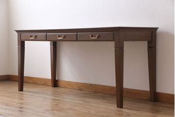 中古　特注品!　maruni(マルニ)　地中海ロイヤルシリーズ　ワイドデスク(ダイニングテーブル)(定価約36万円)