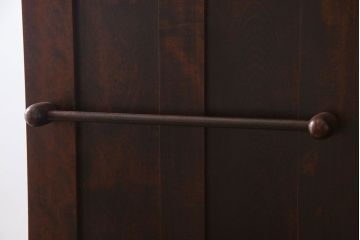 中古　美品　北海道民芸家具 洗練されたデザインの組立式ワードローブ(洋服タンス、収納棚)(定価約81万円)