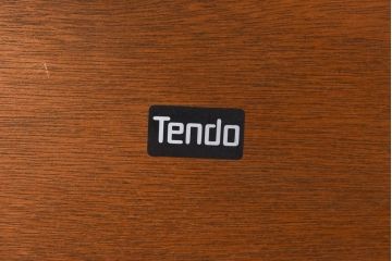 アンティーク雑貨　中古　天童木工　シンプルなラウンド型サイドテーブル(センターテーブル、コーヒーテーブル、花台)(1)