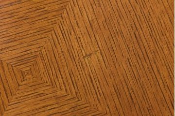 アンティーク雑貨　中古　天童木工　シンプルなラウンド型サイドテーブル(センターテーブル、コーヒーテーブル、花台)(2)