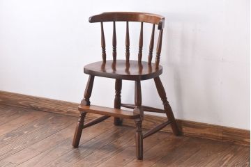 中古　柏木工　上質な木の風合いを楽しめるキッズチェア(子供用チェア、椅子)