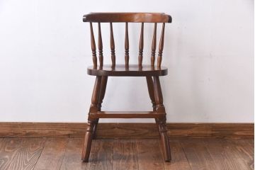 中古　柏木工　上質な木の風合いを楽しめるキッズチェア(子供用チェア、椅子)