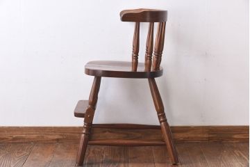 中古　柏木工　上質な木の風合いを楽しめるキッズチェア(子供用チェア、椅子)