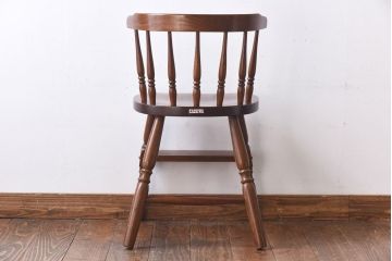 中古　柏木工　上質な木の風合いを楽しめるキッズチェア(子供用チェア、椅子)