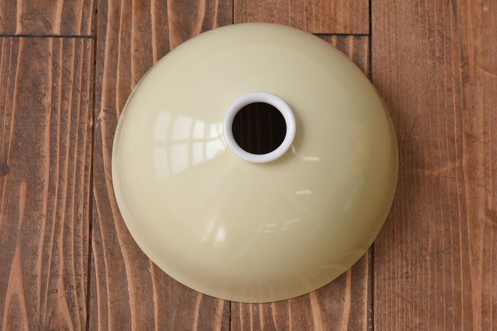 オールドノリタケ・則武(日陶)　チューリップ　照らすと透ける模様が魅力の電笠(天井照明、シェード)