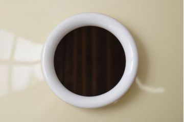 オールドノリタケ・則武(日陶)　チューリップ　照らすと透ける模様が魅力の電笠(天井照明、シェード)