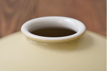 オールドノリタケ・則武(日陶)　チューリップ　照らすと透ける模様が魅力の電笠(天井照明、シェード)