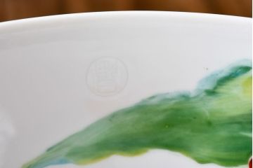 オールドノリタケ・則武(日陶)　チューリップ　照らすと透ける模様が魅力の電笠(天井照明、シェード)