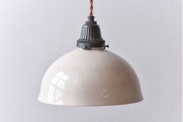 オールドノリタケ・則武(日陶)　ポピー(芥子)　照らすと透ける模様が魅力の電笠(天  井照明、シェード)