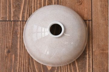 オールドノリタケ・則武(日陶)　ポピー(芥子)　照らすと透ける模様が魅力の電笠(天  井照明、シェード)