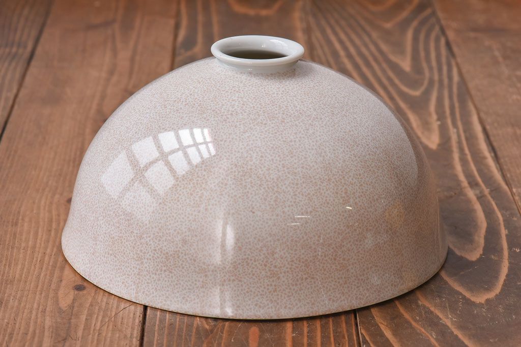 オールドノリタケ・則武(日陶)　ポピー(芥子)　照らすと透ける模様が魅力の電笠(天  井照明、シェード)