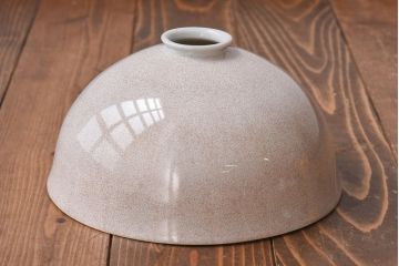 オールドノリタケ・則武(日陶)　ポピー(芥子)　照らすと透ける模様が魅力の電笠(天  井照明、シェード)