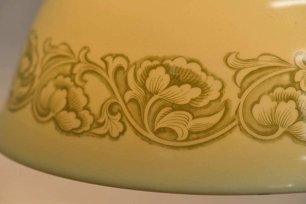 オールドノリタケ・則武(日陶)　やわらかな色合いが魅力的な電笠(天井照明、シェード)