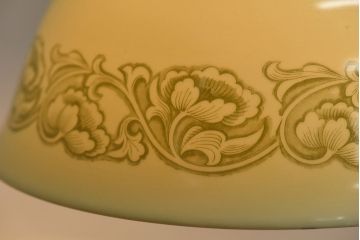 オールドノリタケ・則武(日陶)　やわらかな色合いが魅力的な電笠(天井照明、シェード)