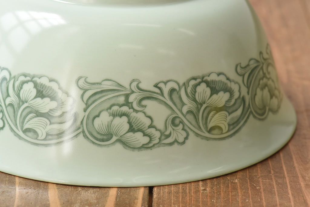 オールドノリタケ・則武(日陶)　やわらかな色合いが魅力的な電笠(天井照明、シェード)