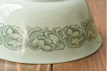 オールドノリタケ・則武(日陶)　やわらかな色合いが魅力的な電笠(天井照明、シェード)