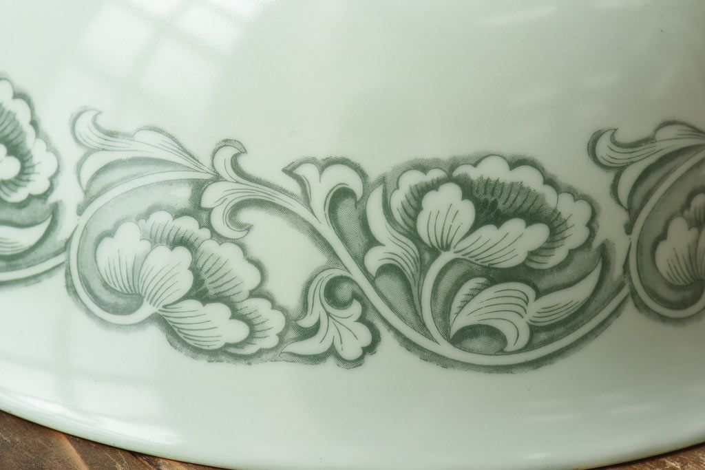 オールドノリタケ・則武(日陶)　やわらかな色合いが魅力的な電笠(天井照明、シェード)