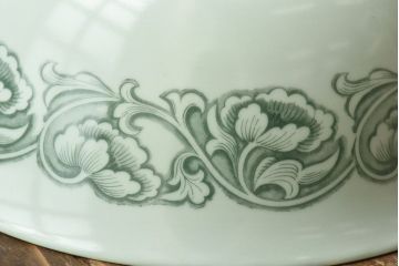 オールドノリタケ・則武(日陶)　やわらかな色合いが魅力的な電笠(天井照明、シェード)