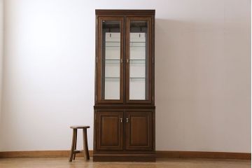 中古　極美品　maruni(マルニ)　地中海ロイヤルシリーズ　飾り棚80(キュリオケース、陳列棚)(定価約48万円)