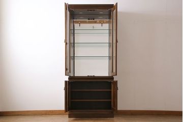 中古　極美品　maruni(マルニ)　地中海ロイヤルシリーズ　飾り棚80(キュリオケース、陳列棚)(定価約48万円)