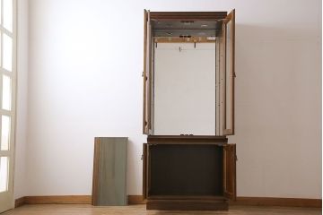 中古　極美品　maruni(マルニ)　地中海ロイヤルシリーズ　飾り棚80(キュリオケース、陳列棚)(定価約48万円)