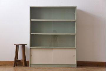 ペイント家具　淡い色合いがかわいらしいシンプルモダンなスタッキング本箱(飾り棚  、キャビネット)