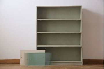 ペイント家具　淡い色合いがかわいらしいシンプルモダンなスタッキング本箱(飾り棚  、キャビネット)