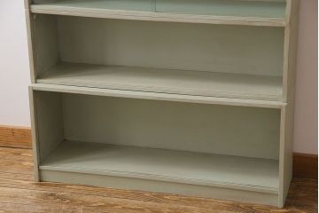 ペイント家具　淡い色合いがかわいらしいシンプルモダンなスタッキング本箱(飾り棚  、キャビネット)