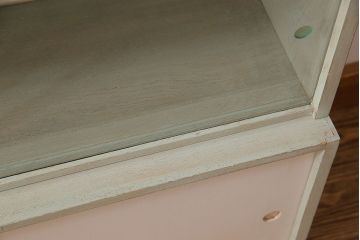 ペイント家具　淡い色合いがかわいらしいシンプルモダンなスタッキング本箱(飾り棚  、キャビネット)