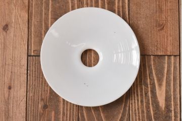 和製アンティーク　平笠シェードがレトロな雰囲気を醸すペンダントライト(天井照明、吊り下げ照明) 2個セット