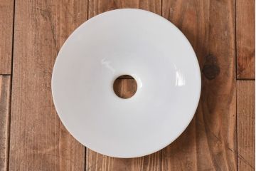 和製アンティーク　平笠シェードがレトロな雰囲気を醸すペンダントライト(天井照明、吊り下げ照明) 2個セット