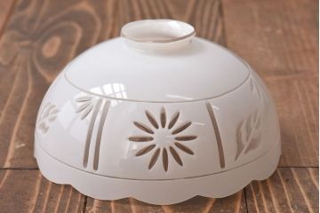 和製アンティーク　ノスタルジックな雰囲気漂う切子シェード(天井照明、電笠、ペンダントライト)