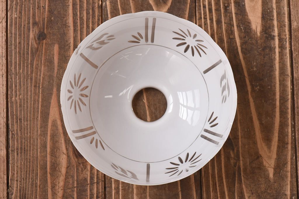 和製アンティーク　ノスタルジックな雰囲気漂う切子シェード(天井照明、電笠、ペンダントライト)