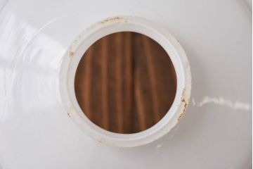 昭和レトロ　網目のような花模様が愛らしいペンダントライト(天井照明、吊り下げ照明)