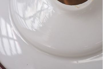 昭和レトロ　網目のような花模様が愛らしいペンダントライト(天井照明、吊り下げ照明)