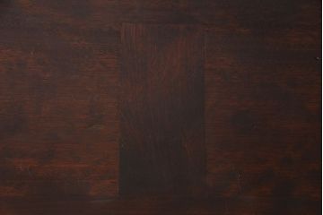 中古　松本民芸家具　シックな雰囲気漂うT型ライティングビューロー(簿記机、在宅ワーク、在宅用ワークデスク)(定価約31万円)(1)