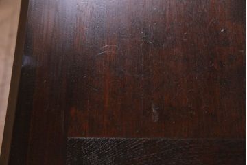 中古　松本民芸家具　シックな雰囲気漂うT型ライティングビューロー(簿記机、在宅ワーク、在宅用ワークデスク)(定価約31万円)(1)