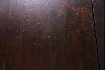 中古　松本民芸家具　シックな雰囲気漂うT型ライティングビューロー(簿記机、在宅ワーク、在宅用ワークデスク)(定価約31万円)(1)