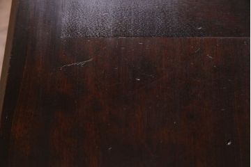 中古　松本民芸家具　シックな雰囲気漂うT型ライティングビューロー(簿記机、在宅ワーク、在宅用ワークデスク)(定価約31万円)(1)