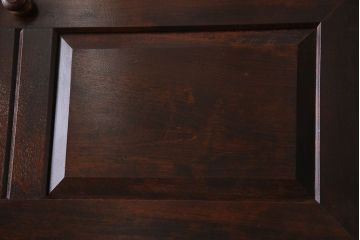 中古　松本民芸家具　シックな雰囲気漂うT型ライティングビューロー(簿記机、在宅ワーク、在宅用ワークデスク)(定価約31万円)(1)