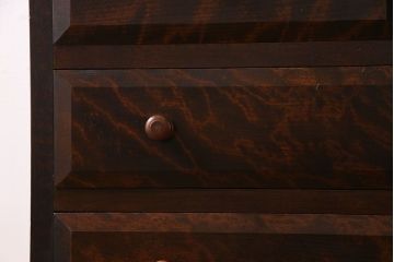 中古　松本民芸家具　シックな雰囲気漂うT型ライティングビューロー(簿記机、在宅ワーク、在宅用ワークデスク)(定価約31万円)(1)