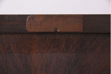 中古　松本民芸家具　シックな雰囲気漂うT型ライティングビューロー(簿記机、在宅ワーク、在宅用ワークデスク)(定価約31万円)(1)